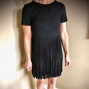 Black Fringe Dress